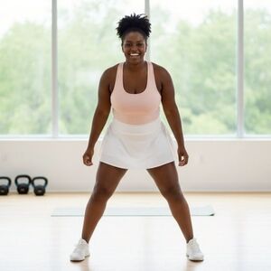 $30 ID Ideology Women Plus Size Active Solid Pull-On Skorts